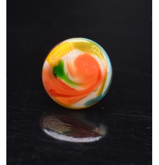 cabochon artisanal en verre "MULTICOLORE" pour bague ou collier interchangeable en verre  (sans le support )