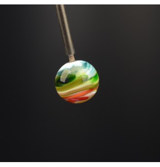 Perle à visser multicolore pour collier ou tout support m2.5 (support non fourni)