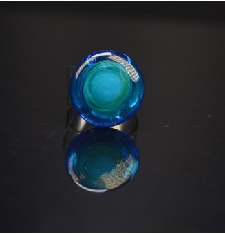 Bague en Verre Filé au...