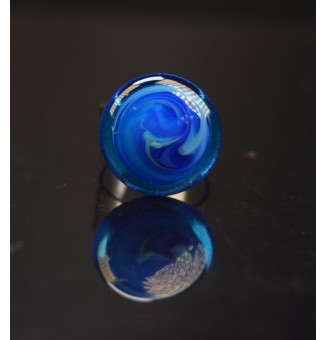 Bague en Verre Filé au...