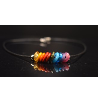 Collier Multicolore en Perles de Verre Filé - Liloo Créations