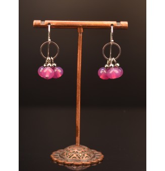 Boucles d'oreilles "violet...