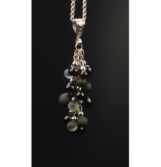 Collier "Grappe NOIR" en...