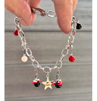 Bracelet Charms en Verre Filé – Éclat girly et Modularité