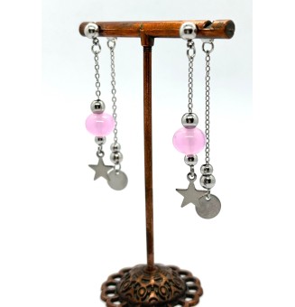 Boucles d'oreilles "ROSE"...