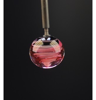 Perle à visser "noir et rose" pour collier ou tout support m2.5 (support non fourni)