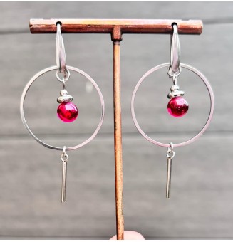 Boucles d’Oreilles en Verre...