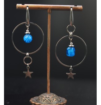 Boucles d’Oreilles en Verre...