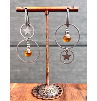 Boucles d’Oreilles en Verre...