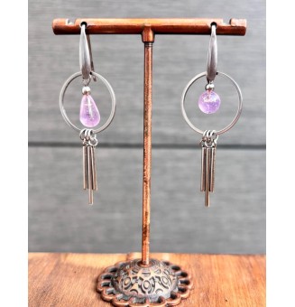 Boucles d’Oreilles en Verre...