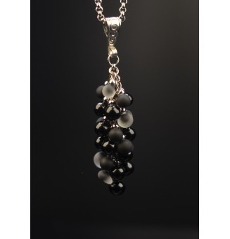 Collier "Grappe NOIR" en...