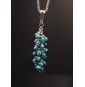 Collier "Grappe Bleu...