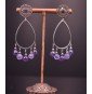 Boucles d’oreilles en acier...