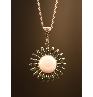 Collier Soleil en Acier...