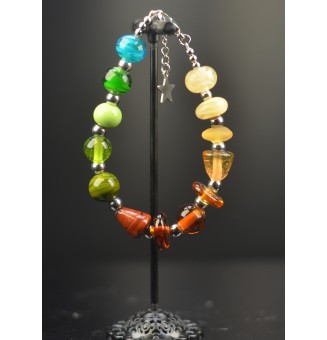 Bracelet multicolore en...