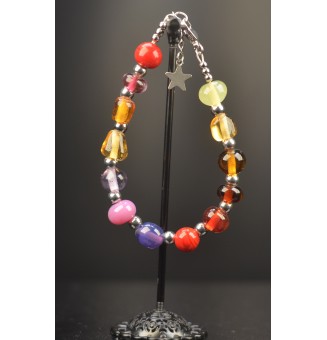 Bracelet multicolore en...