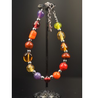 Bracelet multicolore en...