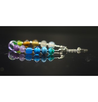 Bracelet "Multicolore" en perles de verre filé – Un éclat de couleurs à votre poignet (16.5 / 17.5 cm)