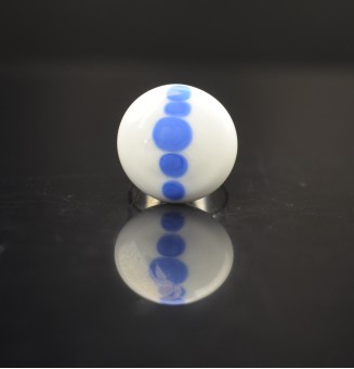 Bague en Verre Filé au...