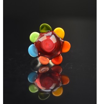 cabochon fleur artisanal en...