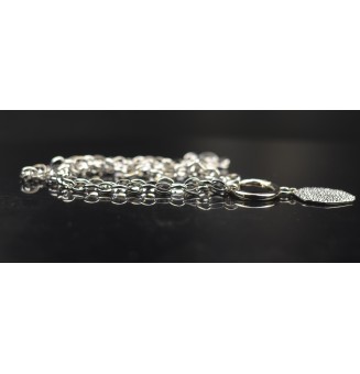 Sautoir Multifonction en Acier Inoxydable - mousqueton central