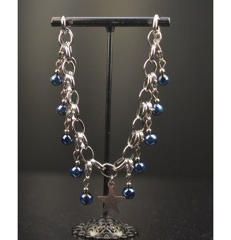 Bracelet Charms en Verre Filé – Éclat psyché et Modularité