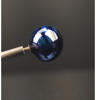 Perle à visser "bleu psyché" pour collier ou tout support m2.5 (support non fourni)