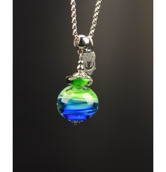 Collier "bleu vert" en...