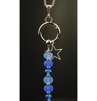 Collier avec Pendentif Interchangeable en Perles de Verre Filé - Élégance Personnalisable