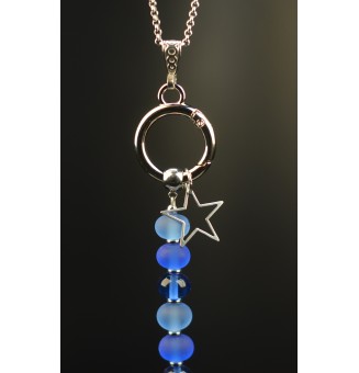 Collier avec Pendentif Interchangeable en Perles de Verre Filé - Élégance Personnalisable