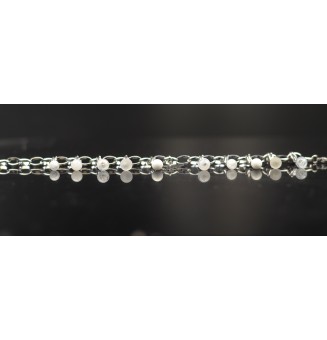 Bracelet Charms en Verre Filé – Éclat blanc et Modularité