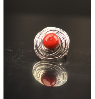 Bague en Verre Filé au...