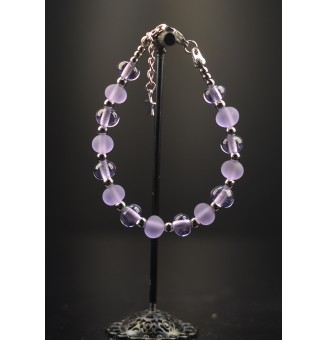 Bracelet "violet" en perles...