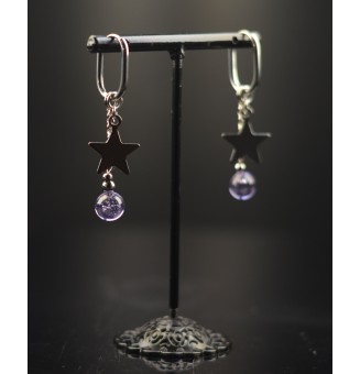 Boucles d’Oreilles en Verre...