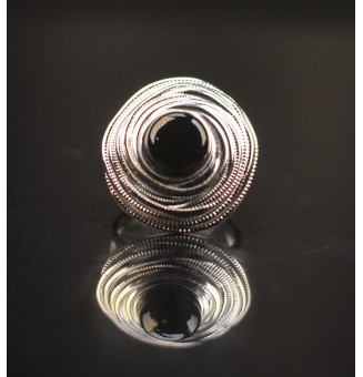 Bague en Verre Filé au...
