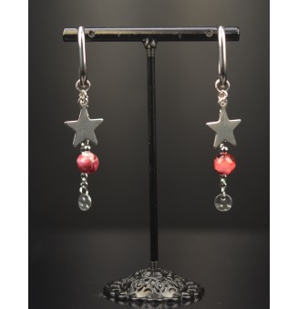 Boucles d’Oreilles en Verre...