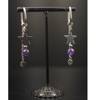Boucles d’Oreilles en Verre...