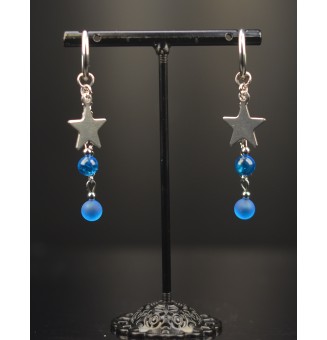 Boucles d’Oreilles en Verre...