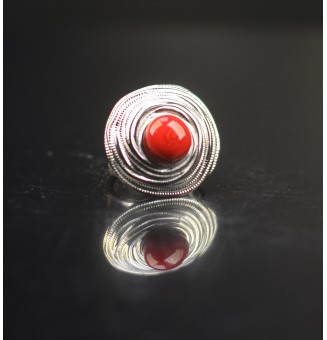 Bague en Verre Filé au...