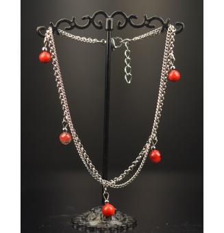 Bracelet de cheville double...
