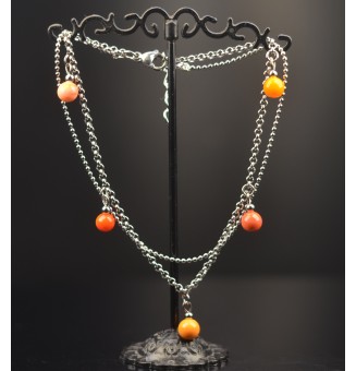 Bracelet de cheville double...