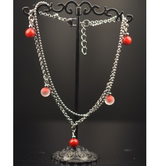 Bracelet de cheville double...