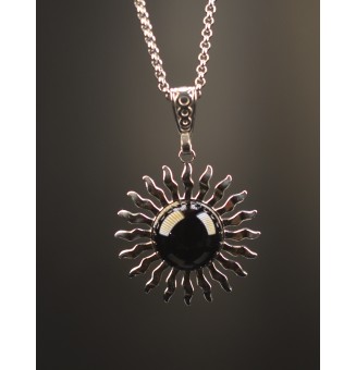 Collier Soleil noir en...