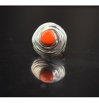 Bague en Verre Filé au...
