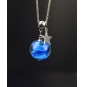 Collier  70 + 3 cm "2 bleus...