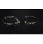 2 bracelets cuir noir et...