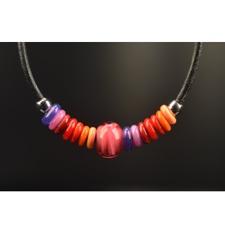 collier multicolore 44+3 cm...