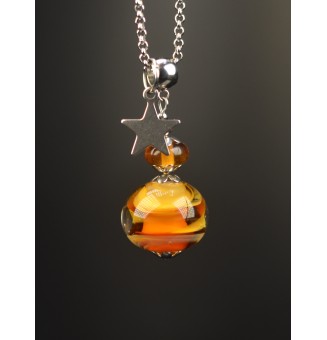 Collier "ambré" en Perles...