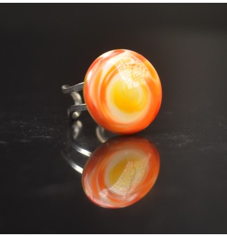 cabochon artisanal en verre...