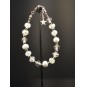 Bracelet blanc en perles de...